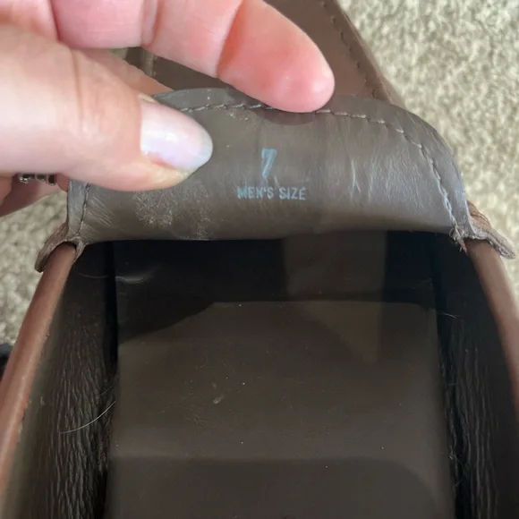 Brown Leather Men's Loafers - Picture 5 of 5